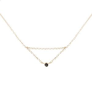 black diamond chain necklace - chained to my heart